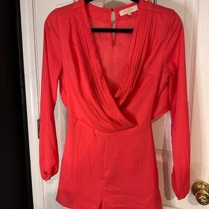 Elegant Red Women's Top